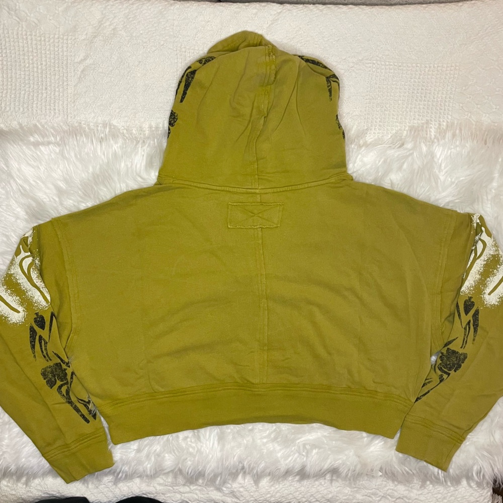 NWOT FP We The Free Love Again Hoodie in Avocado Oil - Picture 3 of 4